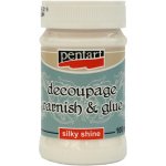 Pentart Lepidlo a lak na decoupage 100 ml HEDVÁBNÝ LESK – Zboží Dáma
