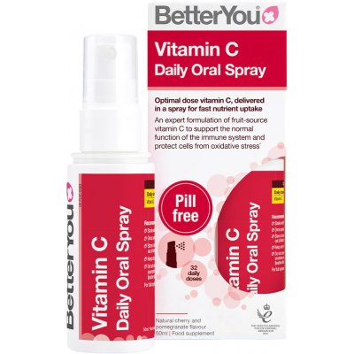 BetterYou Vitamin C Daily Oral Spray, Orální sprej, 50 ml – Zboží Mobilmania
