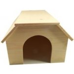 Truhlářství Zimný Domek pro obr králíka valbová střecha 29 x 20 x 36,5 cm ZV 120 – Hledejceny.cz