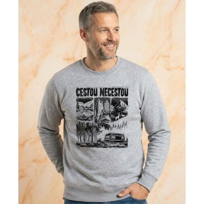mikina Cestou necestou V1 černý tisk Essential vtipné – Hledejceny.cz