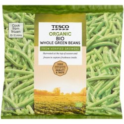 Tesco Bio zelené fazolové lusky celé 300 g
