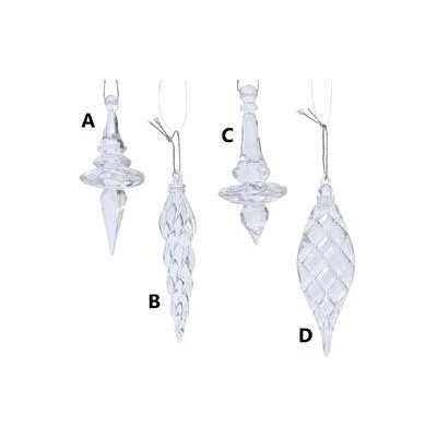 Kaeming Vánoční ozdoba DROPS 10 cm plast transparentní KSD – Hledejceny.cz