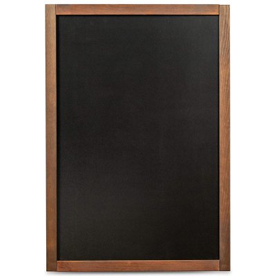 2x3 Černá tabule na křídy v dřevěném rámu 47 x 79 cm