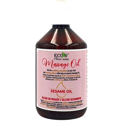 Eco U Eco-U masážní olej se sezamovým olejem 500 ml – Sleviste.cz