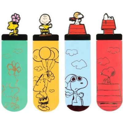 Grupo Erik Sada záložek do knihy 4 ks, Snoopy – Hledejceny.cz