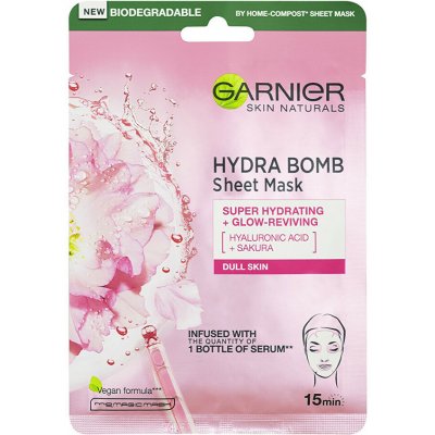 Garnier Sakura Skin Naturals Hydra Bomb Tissue Mask 28 g – Zboží Dáma