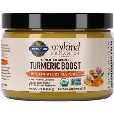 Garden of Life Mykind Organics Turmeric Boost Powder kurkuma prášek 135 g – Zboží Mobilmania