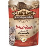 Carnilove cat pouch rich in Wild Boar enriched with Chamomile Divoké prase s heřmánkem 85 g – Zbozi.Blesk.cz