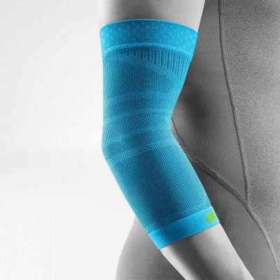 Bauerfeind Sports Compression Elbow Support sportovní kompresní bandáž lokte modrá – Sleviste.cz