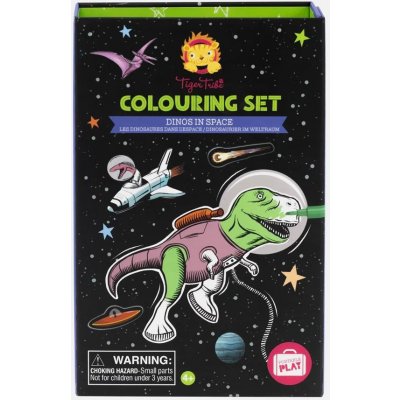 Tiger Tribe Colouring Set Dinos In Space