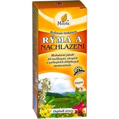 Milota Rýma a nachlazení Bylinná tinktura 100 ml