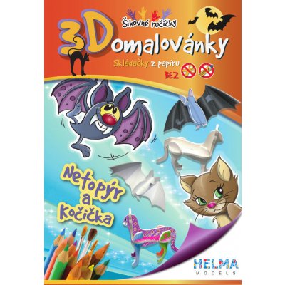 Stil Omalovánka A5 3D set Netopýr a kočička 4001306