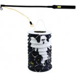 Lampion Halloween černý 15 cm se svítící hůlkou 40 cm – Zboží Dáma Lampion Halloween černý 15 cm se svítící hůlkou 40 cm – Zboží Dáma