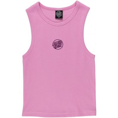 Santa Cruz Partial Dot Emb Tank Womens Vest Fondant Pink FONDANT PINK – Zboží Mobilmania