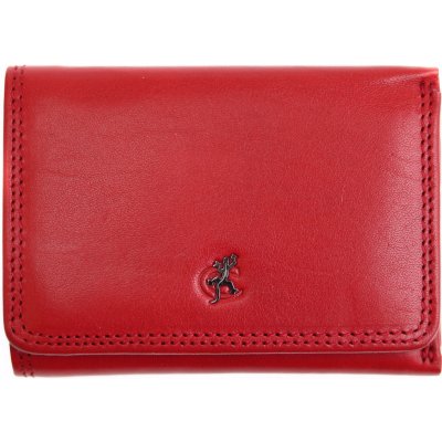 Cosset Malá dámská kožená peněženka 4509 Red Komodo červená