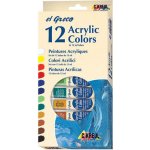 Sada akrylových barev El Greco 12 x 12 ml – Hledejceny.cz