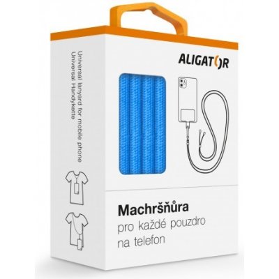 Univerzální šňůrka pro mobilní telefon Aligator Machršňůra, modrá – Zboží Živě