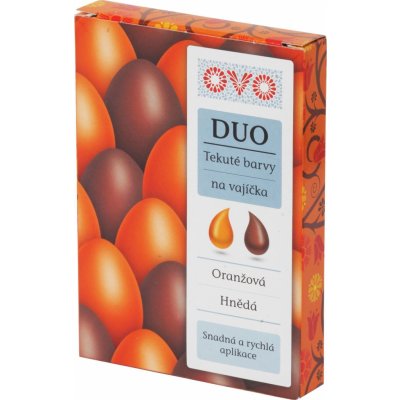 OVO Duo tekuté potravinářské barvivo oranžová a hnědá 2 × 20 ml – Sleviste.cz