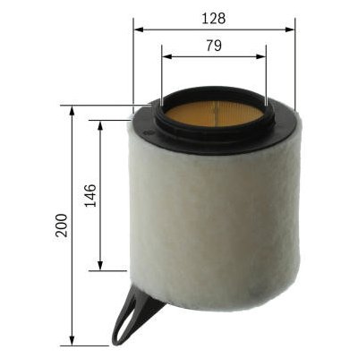 Vzduchový filtr BOSCH F 026 400 018 – Hledejceny.cz