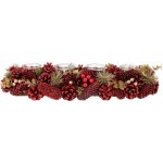 Ikebana MagicHome přírodní červená adventní 50x16x9 cm – Hledejceny.cz