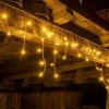 Vánoční osvětlení DecoLED DecoLED svítící rampouchy - 2 x 0,5 m, 40 LED s teplou bílou barvou