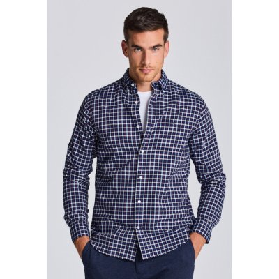 Gant D1. reg Gingham twill shirt modrá – Zboží Mobilmania