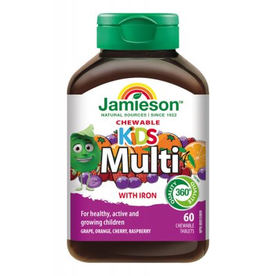 Jamieson Multi Kids s železem na cucání pro děti 60 tablet