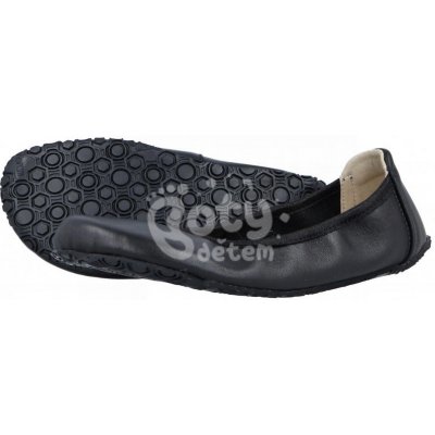 Jonap Jampi Sisi barefoot balerínky kožené černá – Zboží Dáma