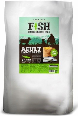 Topstein Fish Crunchies Adult Large Breed 2 x 15 kg