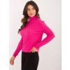 Dámský svetr a pulovr ITALY MODA dámský rolák at-sw-2334-2.61 dark pink