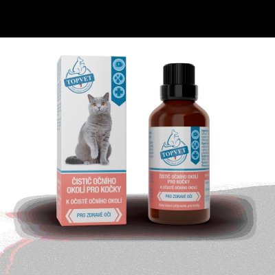 Topvet Čistič očního okolí pro kočky 50 ml – HobbyKompas.cz