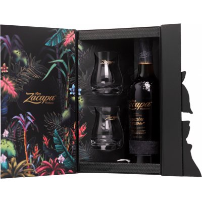 Ron Zacapa Edicion Negra 43% 0,7 l (dárkové balení 2 sklenice) – Zbozi.Blesk.cz