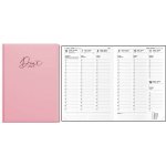 Oskar-lamino A5 týdenní 2026 pastel růžový – Sleviste.cz