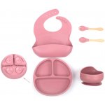 iMex Sada silikonového nádobí pro děti růžová 5 ks – Zboží Mobilmania