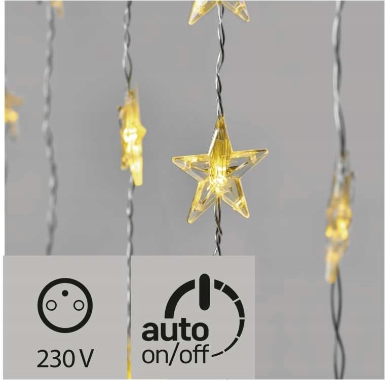 Emos Vánoční dekorace LED vánoční závěs hvězdy 45x84 cm teplá bílá DCGW02