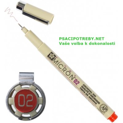 Sakura xsdk0219 Pigma Micron 02 0.3mm Červená – Hledejceny.cz