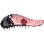 Detangler Red Lip profesionální rozčesávací hřeben na vlasy s rukojetí – Zboží Dáma
