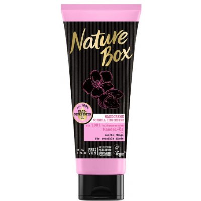 Nature Box krém na ruce se za studena lisovaným mandlovým olejem 75 ml – Zbozi.Blesk.cz