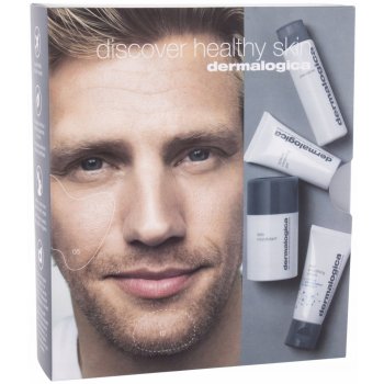 Dermalogica Discover Healthy Skin Set Vyživující krém 15 Ml Enzymatický Rýžový pudr 13 G Mycí gel na obličej 15 Ml Lehký čisticí olej