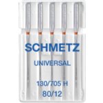 130/705 H / HAx1 (Nm 80/12) jehly Schmetz UNIVERSAL pro domácí šicí stroje (5 ks/box) – Zboží Dáma