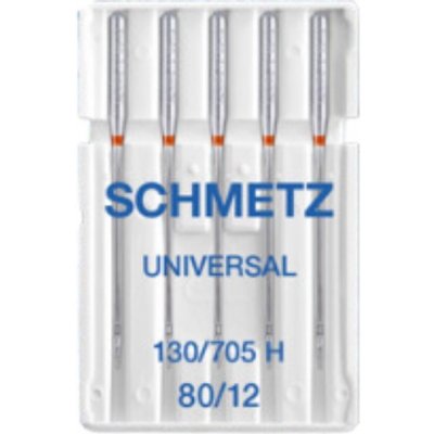 130/705 H / HAx1 (Nm 80/12) jehly Schmetz UNIVERSAL pro domácí šicí stroje (5 ks/box) – Zboží Dáma