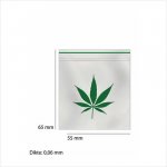 CBDshop Zip sáčky s konopným listem 100 ks – Zboží Mobilmania