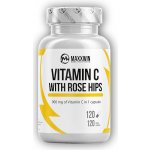 Maxxwin Nutrition VITAMIN C WITH ROSE HIPS 120 kapslí – Hledejceny.cz