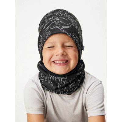 Unuo Dětská čepice fleecová Basic Černá Dino – Hledejceny.cz