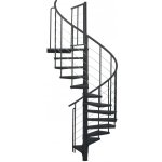 Minka STAIRS Kovové točité schodiště Spino Smart černé pr. 120 cm – Zboží Mobilmania