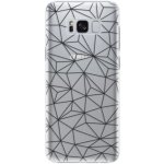 Pouzdro iSaprio Abstract Triangles 03 Samsung Galaxy S8 černé – Hledejceny.cz