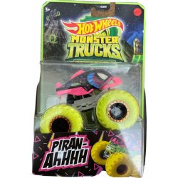 Mattel Hot Wheels Monster Trucks svítící ve tmě Piran Ahhhh