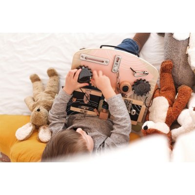 Small Foot motorická deska se zámky a otáčivými prvky – Zbozi.Blesk.cz