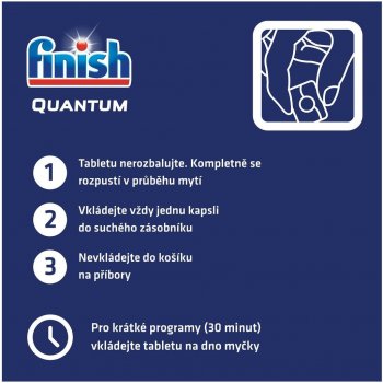 Finish Quantum tablety do myčky nádobí Lemon Sparkle 60 ks