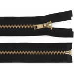 Prima-obchod Kovový zip No 5 délka 80 cm, barva 322 černá – Zboží Mobilmania